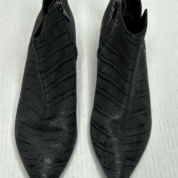 SIGERSON MORRISON gray croc print point toe ankle boots size 10 - Picture 10 of 11